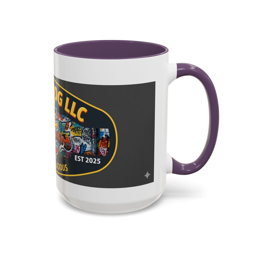 Rolling Dog Coffee Mug — 'Dog Gone Delicious' Skateboard Hot Dog Design