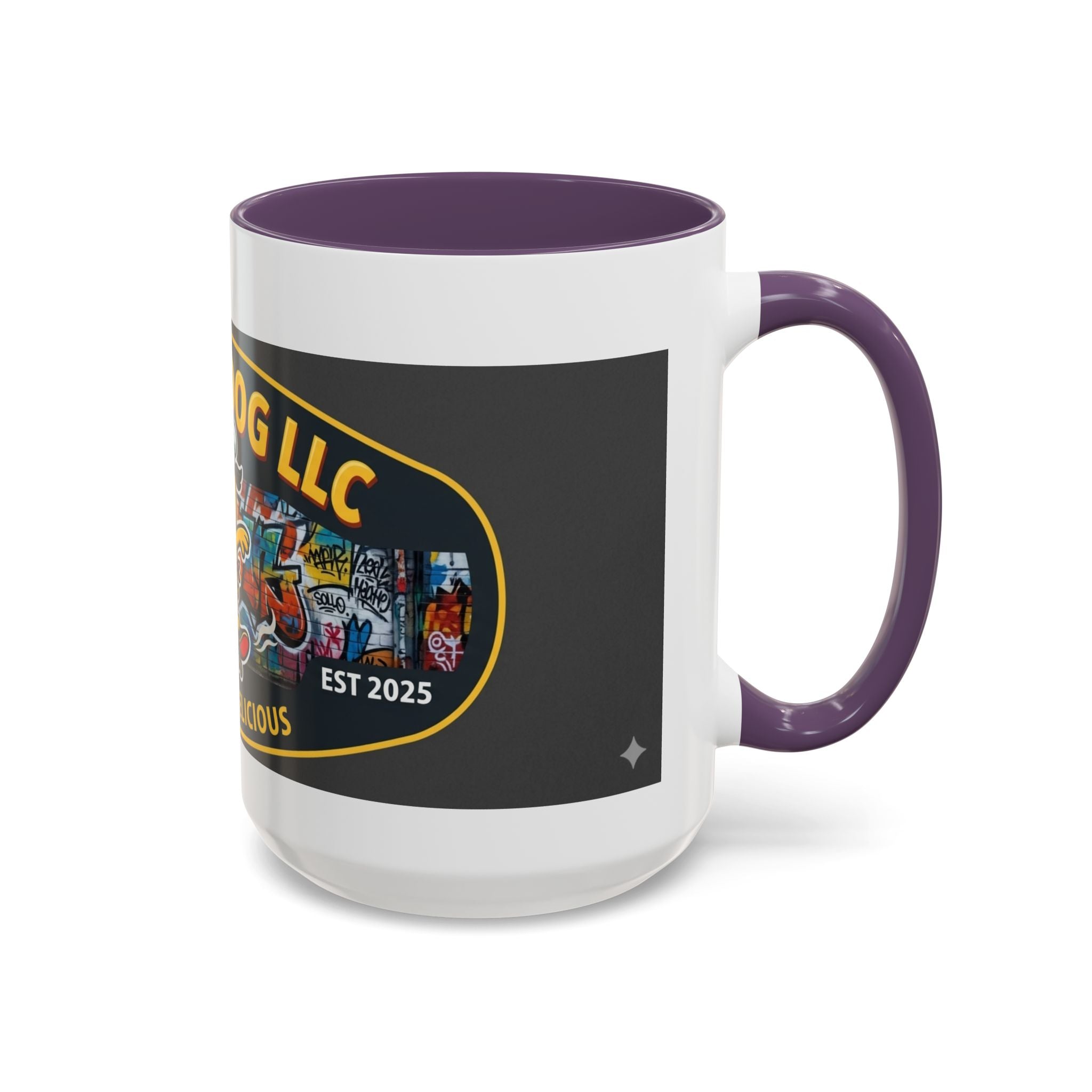 Rolling Dog Coffee Mug — 'Dog Gone Delicious' Skateboard Hot Dog Design