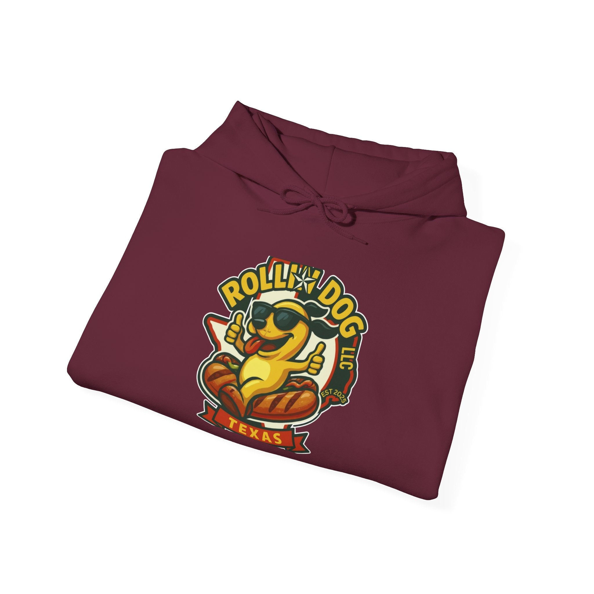 Texas Rollin Dog Unisex Heavy Blend™ Hooded Sweatshirt