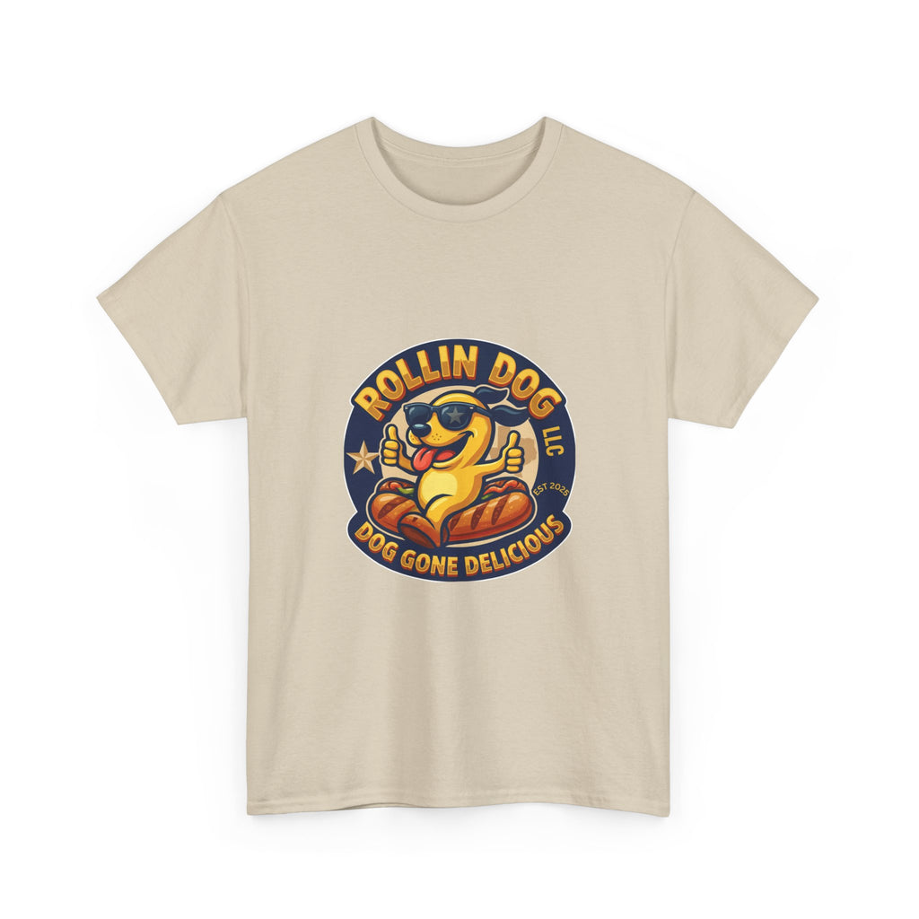 T-Shirt — "Texas Rollin Dog" Retro Hot Dog Mascot Tee