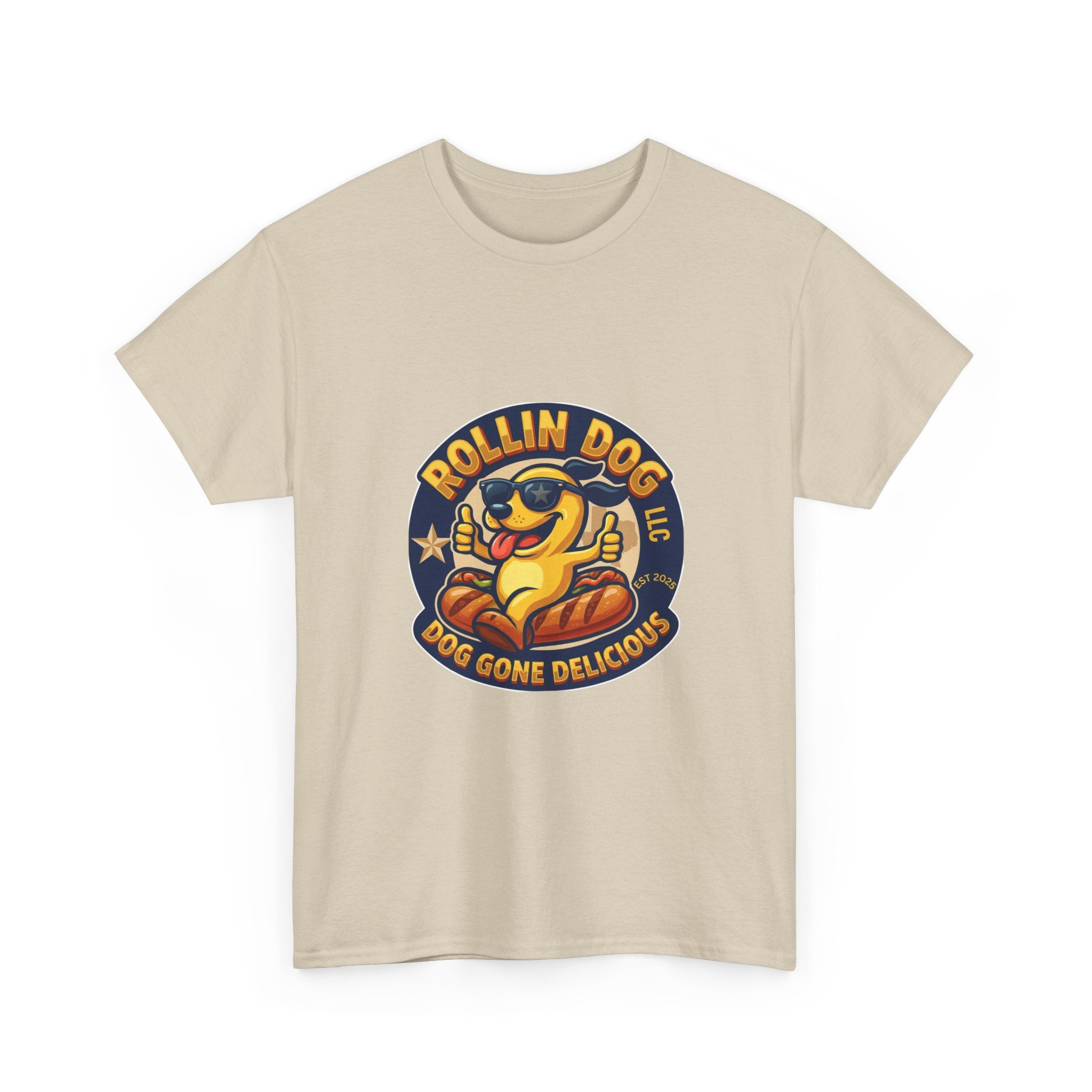 T-Shirt — "Texas Rollin Dog" Retro Hot Dog Mascot Tee