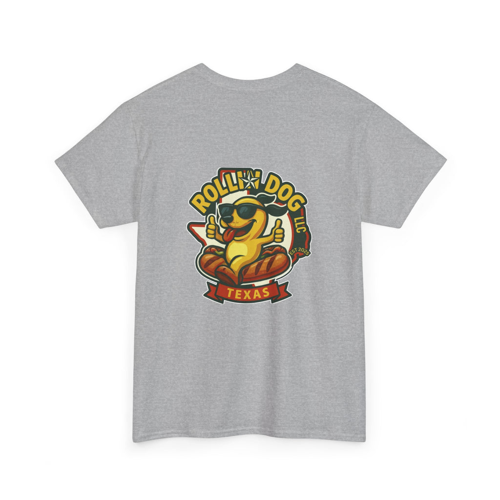 Rollin' Dog Texas T-Shirt — Retro Hot Dog Logo Tee