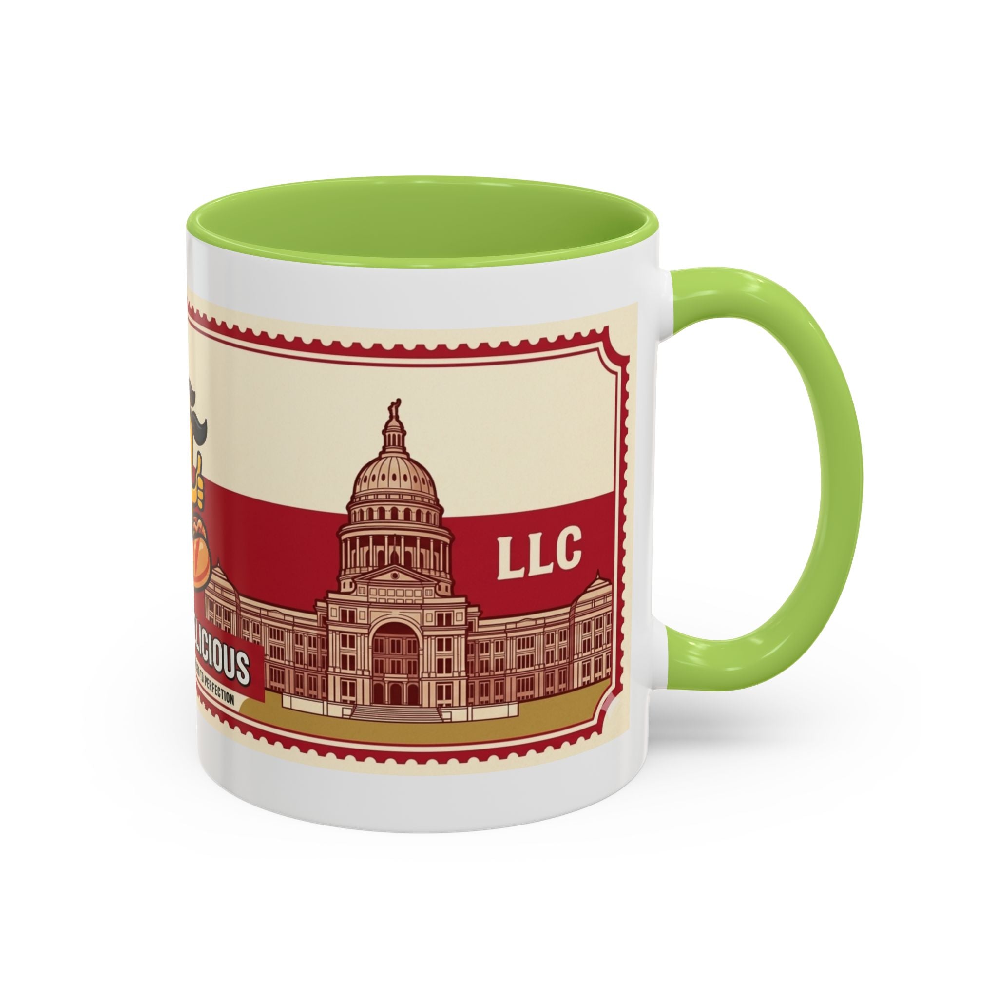 Rollin Dog Coffee Mug — Retro 'Dog Gone Delicious' Hot Dog Design (11/15oz)