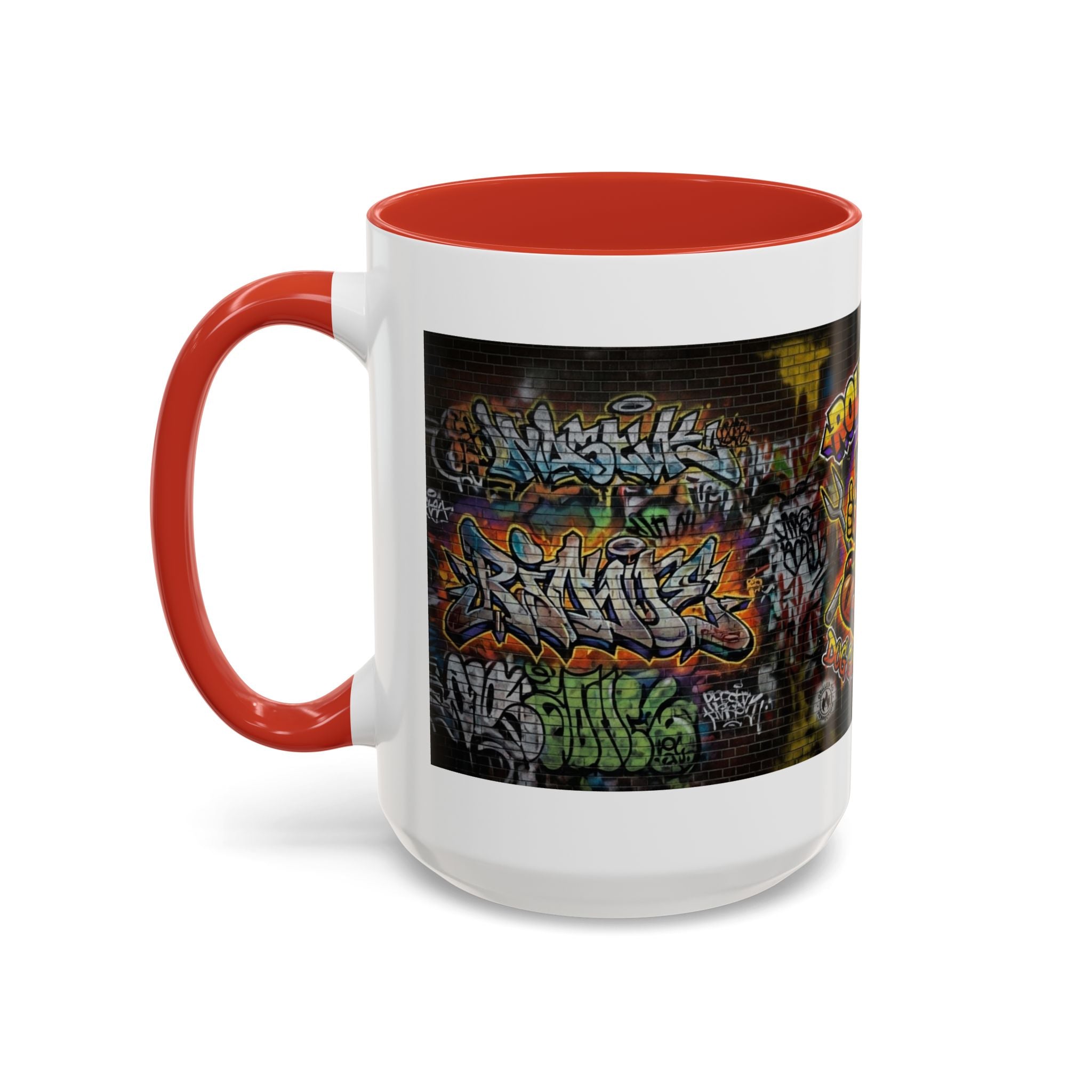 Rollin Dog Hot Dog Mug — Graffiti Skate Vibe Coffee Cup (11/15oz)