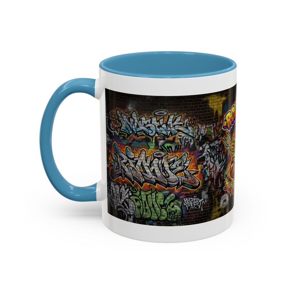 Rollin Dog Hot Dog Mug — Graffiti Skate Vibe Coffee Cup (11/15oz)
