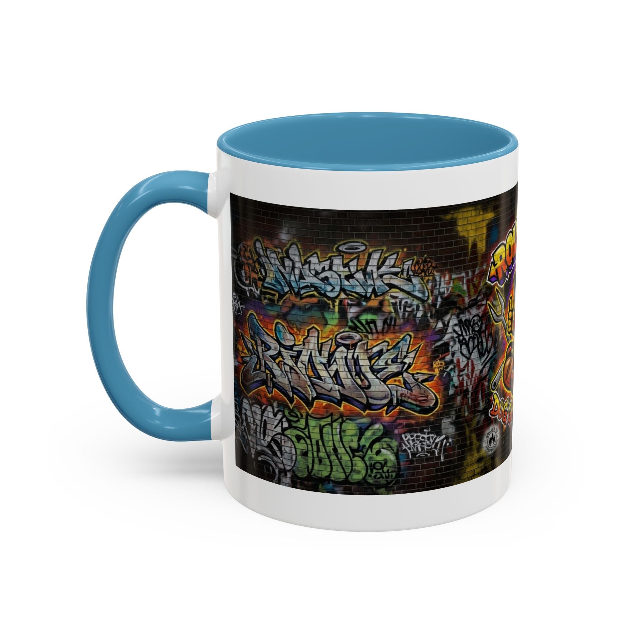Rollin Dog Hot Dog Mug — Graffiti Skate Vibe Coffee Cup (11/15oz)