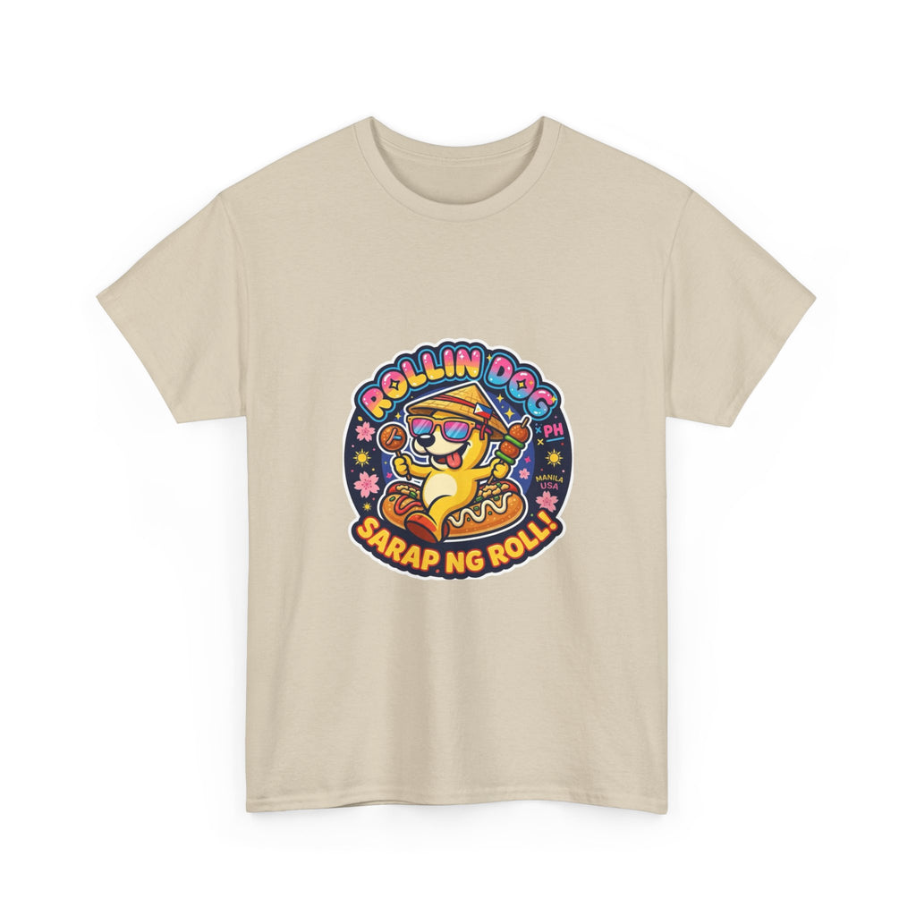 T-Shirt — "Rollin Dog" Sarap ng Roll Cute Filipino Foodie Tee