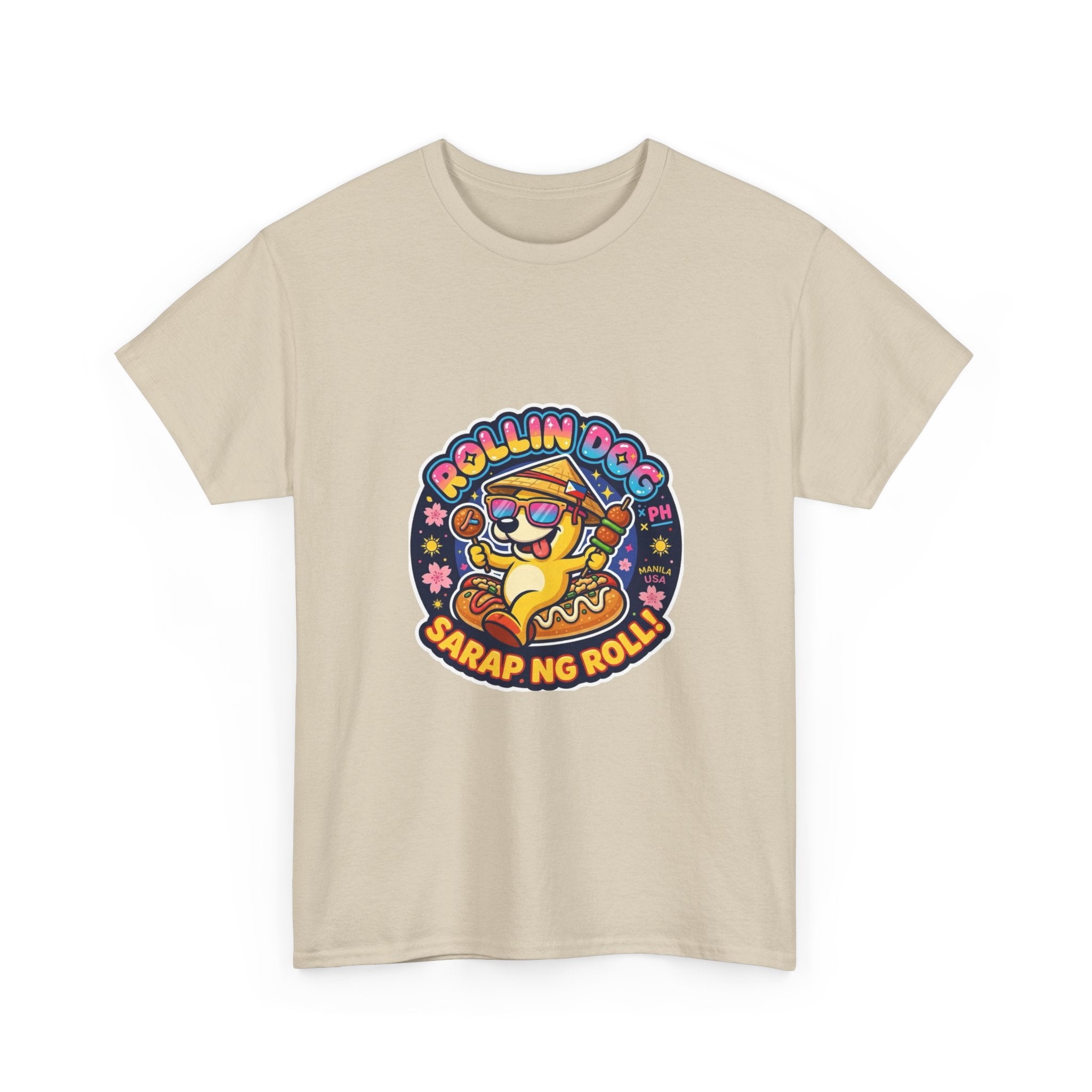 T-Shirt — "Rollin Dog" Sarap ng Roll Cute Filipino Foodie Tee