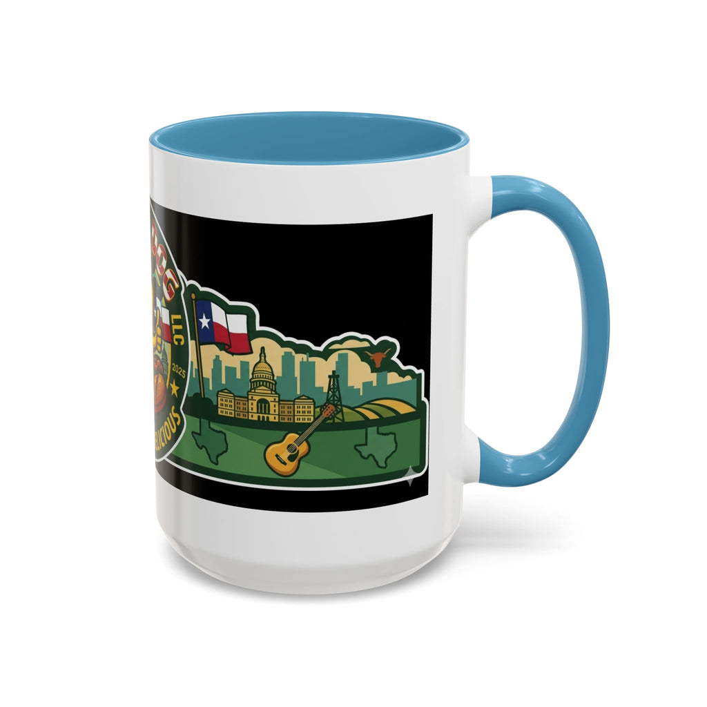 San Antonio Rollin Dog Coffee Mug — Fun Hot Dog Logo Accent Mug (11/15oz)