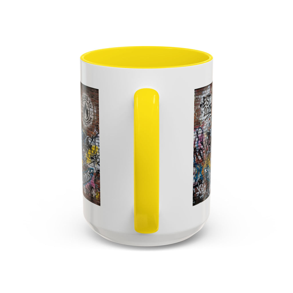 Rollin' Dog Graffiti Coffee Mug – "Dog Gone Delicious" Accent Mug