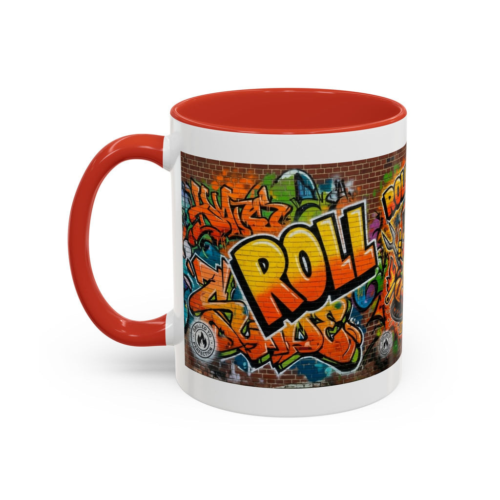 Rollin' Dog Graffiti Coffee Mug — Fun Hot Dog Street Art Accent Mug (11/15oz)