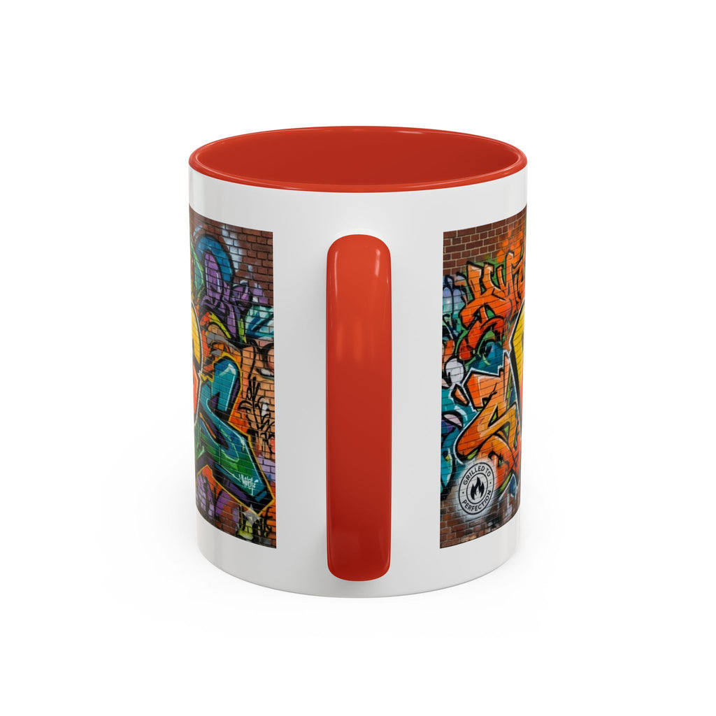 Rollin' Dog Graffiti Coffee Mug — Fun Hot Dog Street Art Accent Mug (11/15oz)